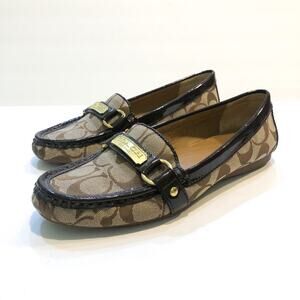 Coach Felicia Canvas Logo Loafers Flats